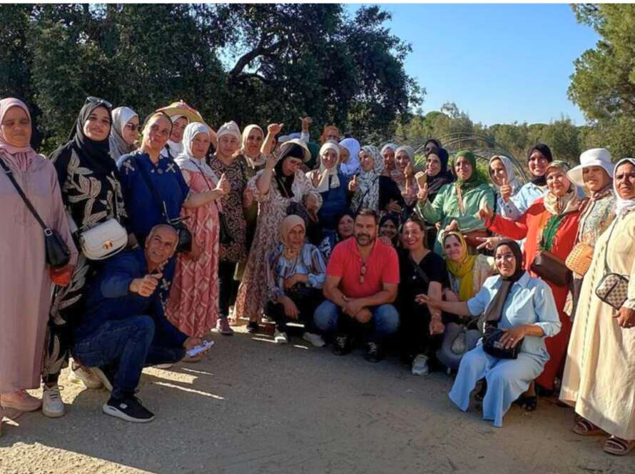 trabajadoras de Marruecos en su retorno tras la campaña agrícola