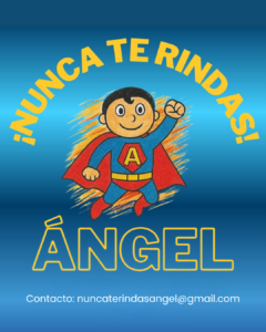 Logo Nunca Te Rindas, Ángel